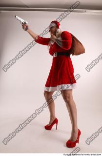 JAROSLAVA STANDING POSE WITH GUN